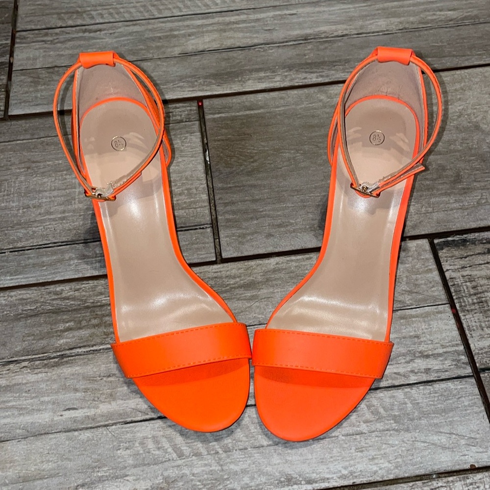 COASIS Chunky Block Heels Open Toe Ankle Strap 3.5 Inch Heeled Sandals 8 1/2